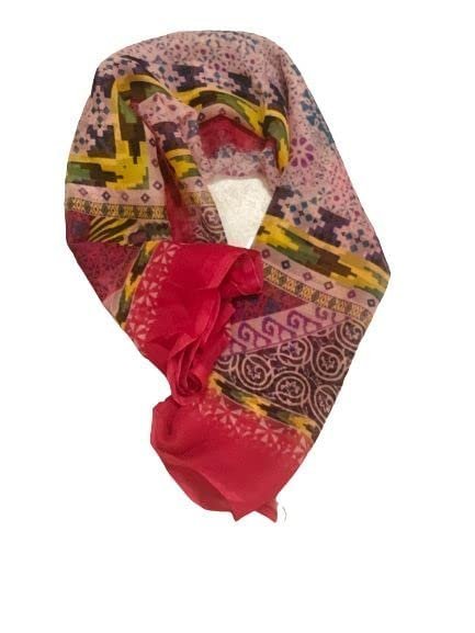 41c46-ngVrL.jpg Printed Georgette Women Scarf Size 40" 40 Multicolor - Image 1